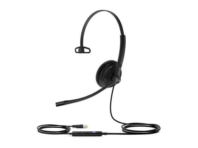 Yealink UH34 Lite Mono - Hodesett on-ear kablet USB svart Certifie...