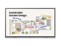 Samsung Interactive Display WE86FX - 86" Diagonalklasse WEFX Series LED-bakgrunnsbelyst LCD-skjerm utdanning / næringsliv - med innebygd interaktiv tusjtavle, berøringsskjerm (flerberørings) - 4K UHD (2160p) 3840 x 2160