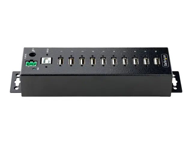StarTech.com 10-Port Industrial USB 2.0 Hub, Rugged Hub w/15kV Air...