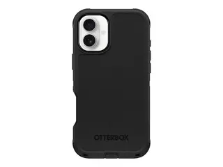 OtterBox Defender Series - Baksidedeksel for mobiltelefon MagSafe-samsvar - silikon - svart - for Apple iPhone 16 Plus