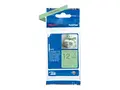 Brother TZe-RM34 - Sateng - gull p&#229; myntegr&#248;nt Rull (1,2 cm x 4 m) 1 kassett(er) b&#229;ndtape - for P-Touch PT-E310BTVP; P-Touch Embellish