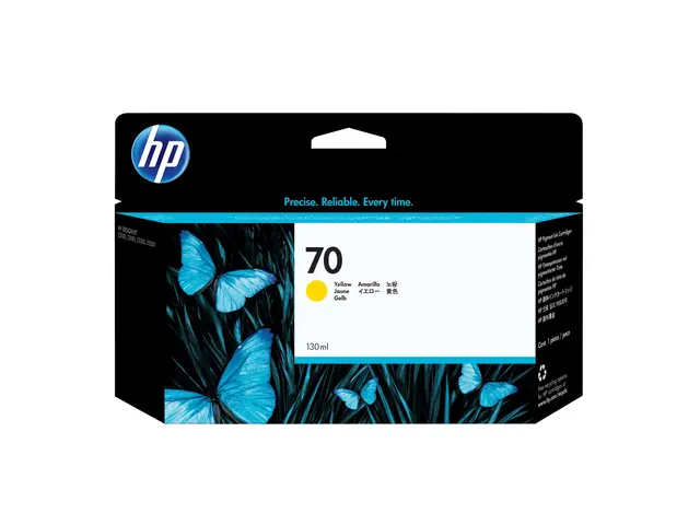 HP 70 - 130 ml gul original DesignJet blekkpatron for HD Pro MFP, ...