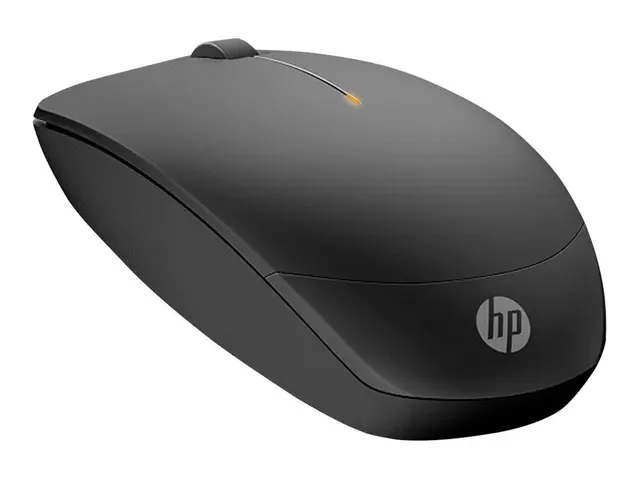HP 235 Slim - Mus optisk 3 knapper trådløs 2.4 GHz USB mottaker svart