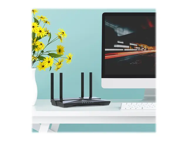 TP-Link Archer AX1500 - Trådløs ruter 4-portssvitsj 1GbE Wi-Fi 6 D...