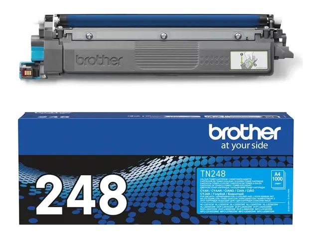 Brother TN-248C - Cyan original boks tonerpatron for DCP-L3515, L3...
