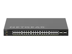 NETGEAR AV Line M4350-40X4C - Switch L3 - Styrt - 40 x 100/1000/2.5G/5G/10GBase-T (PoE++) + 4 x 40/100 Gigabit QSFP28 - front til bakside-luftflyt - rackmonterbar - PoE++ (196 W)