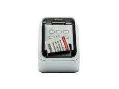 Brother QL-810Wc - Etikettskriver - tofarget (monokrom) direktetermisk - Rull (6,2 cm) - 300 x 600 dpi - inntil 110 etiketter/min - USB 2.0, Wi-Fi(n) - kutter - skinnende svart, hvit