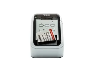 Brother QL-810Wc - Etikettskriver - tofarget (monokrom) direktetermisk - Rull (6,2 cm) - 300 x 600 dpi - inntil 110 etiketter/min - USB 2.0, Wi-Fi(n) - kutter - skinnende svart, hvit