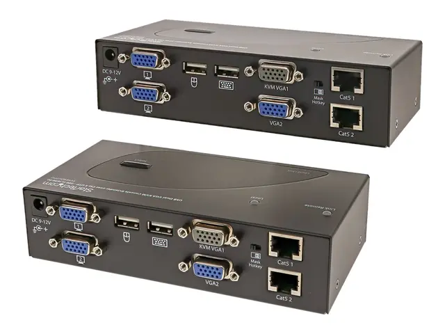 Startech 650 ft/200m USB 2.0 Dual VGA KVM Console Extender over Ca...