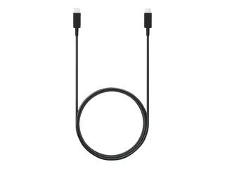 Samsung EP-DX510 - USB-kabel - USB-C (hann) til USB-C (hann) USB 2.0 - 5 A - 1.8 m - svart