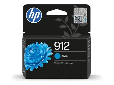 HP 912 - 4 ml - cyan - original - Officejet - hengepakke - blekkpa...
