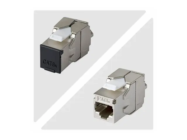 Startech - Trapes-jakk - shielded, 180°, toolless - CAT 6a - STP -...