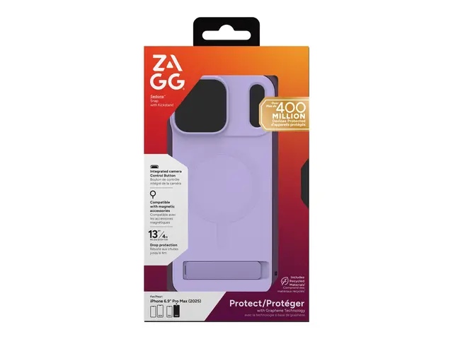 ZAGG Sedona Snap - Baksidedeksel for mobiltelefon - MagSafe-samsva...