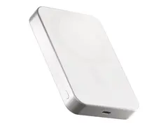 ZENS Pro 1 - Trådløs nødlader - slank 10000 mAh - 15 watt - på kabel: USB-C - hvit