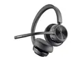 Poly Voyager 4320-M - Voyager 4300 series hodesett - on-ear - Bluetooth - tr&#229;dl&#248;s, kablet - USB-A - svart - Zoom Certified, Certified for Microsoft Teams
