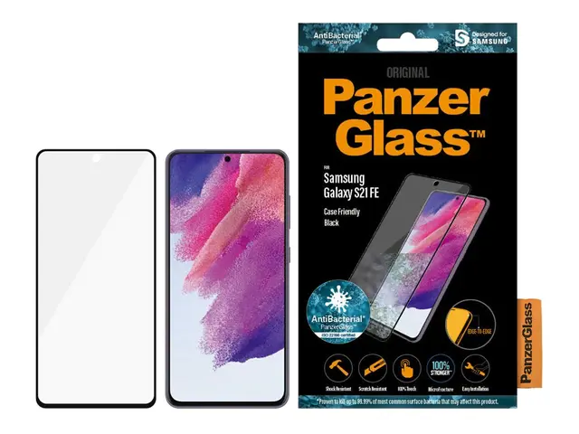 PanzerGlass - Skjermbeskyttelse for mobiltelefon glass rammefarge ...