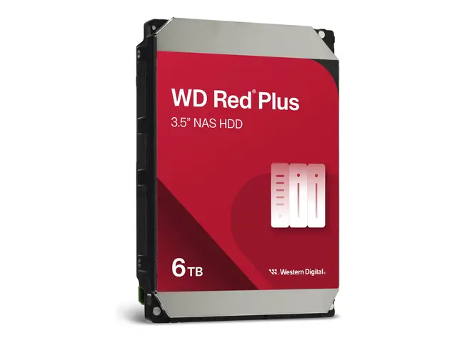 WD Red Plus WD60EFPX - Harddisk 6 TB intern 3.5" SATA 6Gb/s 5400 r...
