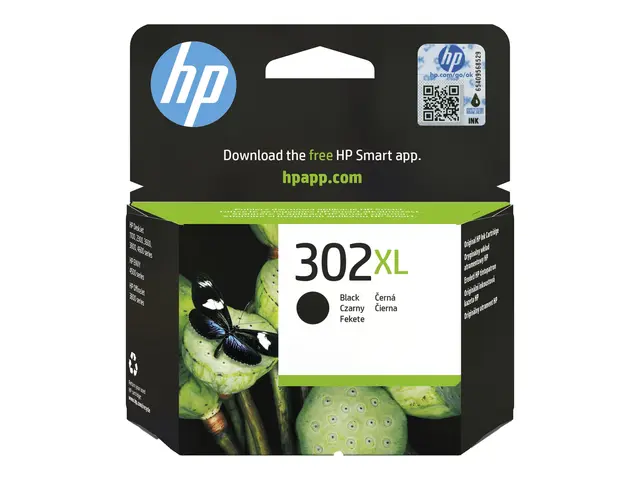 HP 302XL - 8.5 ml Høy ytelse svart original blekkpatron for Deskje...
