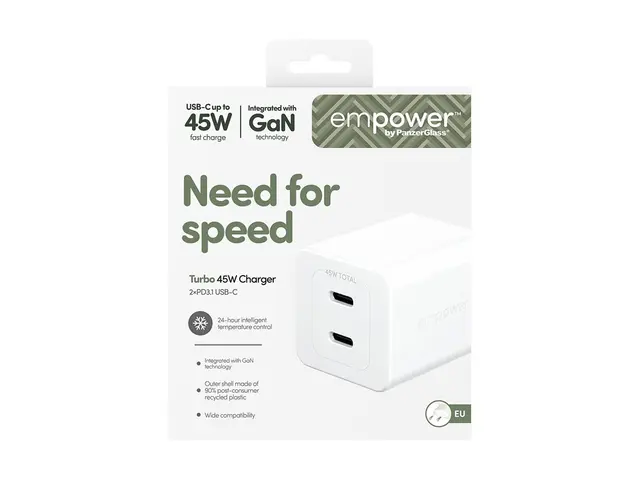 empower by PanzerGlass - Strømadapter 45 watt Power Delivery 3.1 2...