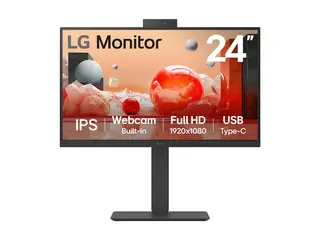 LG 24BA850-B - BA850 Series - LED-skjerm 24&quot; (23.8&quot; synlig) - 1920 x 1080 Full HD (1080p) @ 100 Hz - IPS - 250 cd/m&#178; - 1300:1 - 5 ms - HDMI, DisplayPort, USB-C - h&#248;yttalere - virksomhet