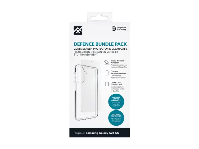 iFrogz Defence - Bundle pakke baksidedeksel for mobiltelefon blank...