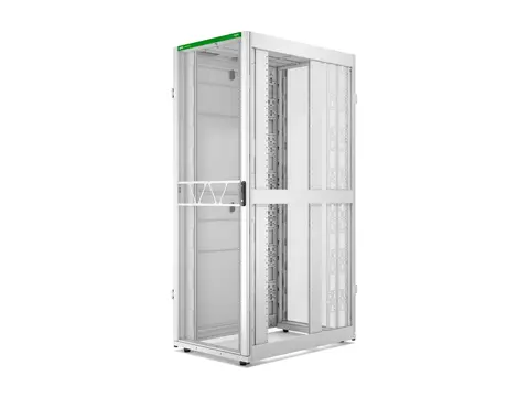 APC NetShelter SX Gen 2 - Rack skap - 2258 H x 800W x 1200D mm, med sider står på gulv - hvit - 48U - 19" - for P/N: SMT1000RM1U, SMT750RM1U, SRTL10KRM4UT, SRTL5KRM2UI-HW, SRTL5KRM2UT-HW, SRTL8KRM4UT