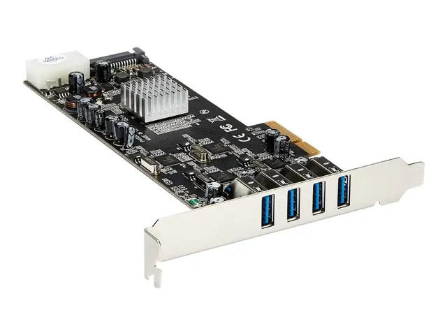 StarTech.com 4 Port USB 3.0 PCIe Card w/ Dedicated Channels - UASP...