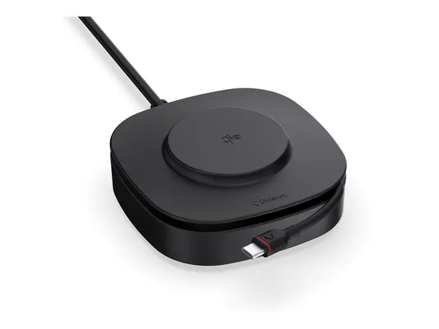 Unisynk - Trådløs ladematte / strømadapter 2-i-1 80 watt utgangsko...