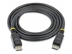 StarTech.com 0.5m Short DisplayPort 1.2 Cable with Latches DisplayPort 4k DisplayPort-kabel - DisplayPort (hann) til DisplayPort (hann) - 50 cm - l&#229;st - svart