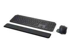 Logitech MX Keys Combo for Business Tastatur- og mussett - bakbelysning - trådløs - Bluetooth LE - QWERTY - Storbritannia - grafitt