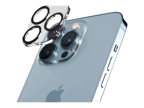 PanzerGlass PicturePerfect - Linsebeskytter for mobiltelefon omslagskompatibel - rammefarge svart - for Apple iPhone 13 Pro, 13 Pro Max