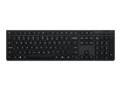 Lenovo Professional - Tastatur - full size trådløs - 2.4 GHz, Bluetooth - QWERTY - Dansk - grå - brun boks