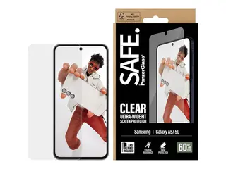 SAFE. by PanzerGlass - Skjermbeskyttelse for mobiltelefon ultravid passform med EasyAligner - glass - blank - for Samsung Galaxy A57