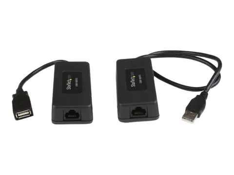 Startech 1-Port USB 1.1 Extender - Up to 131 ft (40 m) over Cat5/Cat6 Extension Up to 12 Mbps USB 1.1 Ethernet Extender (USB110EXT2) - USB-utvider - USB - over CAT 5/6 - opp til 40 m - for P/N: UUSBOTG