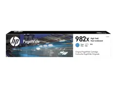 HP 982X - 116 ml - Høy ytelse - cyan - original PageWide - blekkpatron - for PageWide Enterprise Color Flow MFP 785; PageWide Managed Color E75160, MFP P779