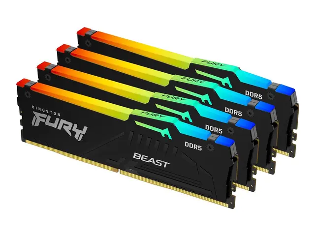 Kingston FURY Beast - DDR5 sett 128 GB: 4 x 32 GB DIMM 288-pin 520...