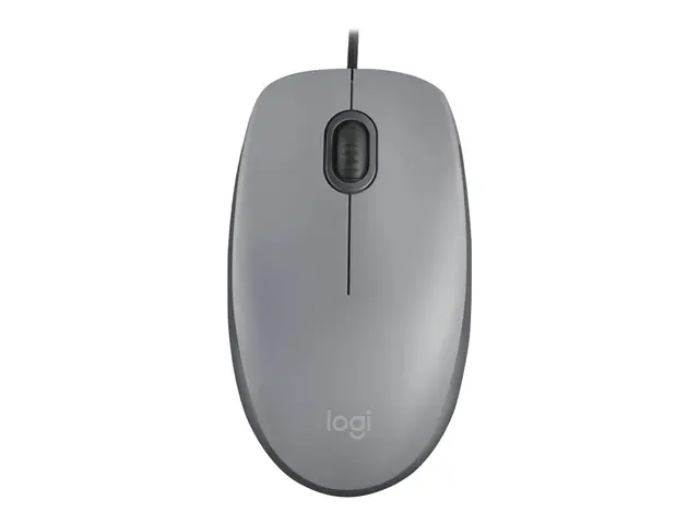 Logitech M110 Silent - Mus høyre- og venstrehåndet optisk 3 knappe...