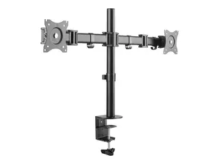Neomounts NM-D135D - Monteringssett full bevegelse - for 2 LCD-skjermer - svart - skjermst&#248;rrelse: 10&quot;-27&quot; - klemmemonterbar, malje, skrivebordsmonterbar