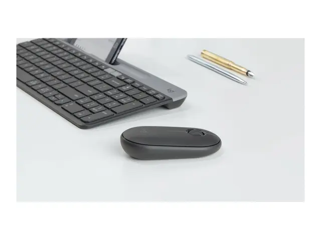Logitech Pebble M350 - Mus optisk 3 knapper trådløs 2.4 GHz, Bluet...