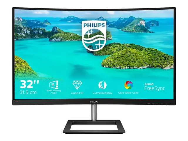 Philips E-line 325E1C - LED-skjerm - kurvet - 32" (31.5" synlig) -...