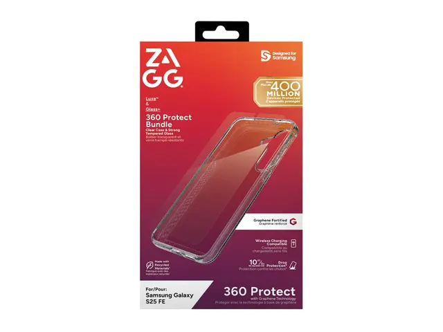 ZAGG Luxe - Baksidedeksel for mobiltelefon med Glass Screen Protec...
