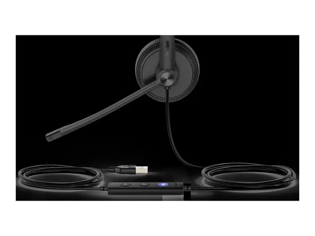 Yealink UH34 Lite Mono - Hodesett on-ear kablet USB svart Certifie...