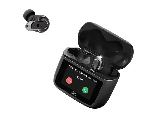 JBL Tour Pro 3 - True wireless-hodetelefoner med mikrofon i øret - Bluetooth - aktiv støydemping - svart - Zoom Certified 