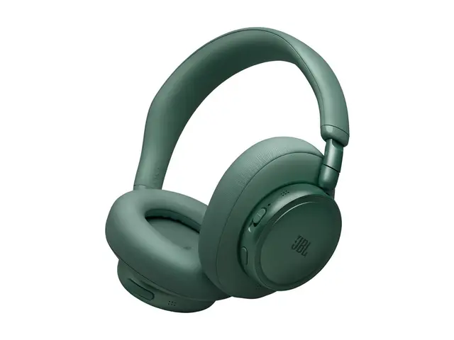 JBL LIVE 780NC - Hodetelefoner med mikrofon full størrelse - Bluetooth - trådløs, kablet - aktiv støydemping - 3,5 mm jakk - grønn 