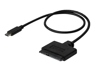 StarTech.com USB C to SATA Adapter - External Hard Drive Connector for 2.5&#39;&#39; SATA Drives SATA SSD / HDD to USB C Cable (USB31CSAT3CB) - Diskkontroller - 2.5&quot;, 3.5&quot; - SATA 6Gb/s - USB 3.1 (Gen 2) - svart