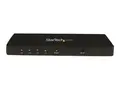 StarTech.com 4K HDMI Splitter - 4k 30Hz - 4 Port Aluminum - Backward Compatible - HDMI Multi Port - HDMI Hub (ST124HD4K) - Video/audio switch - 4 x HDMI - stasjon&#230;r - for P/N: ST121HDBT20L, ST121HDBT20S, ST121HDBTE, SVA5H2NEUA