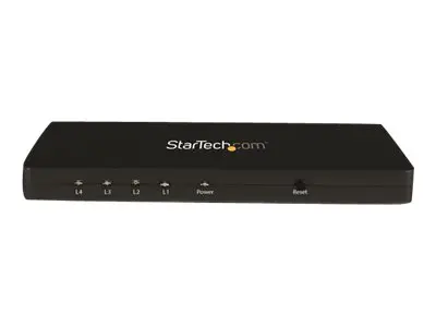 StarTech.com 4K HDMI Splitter - 4k 30Hz - 4 Port - Aluminum - Back...