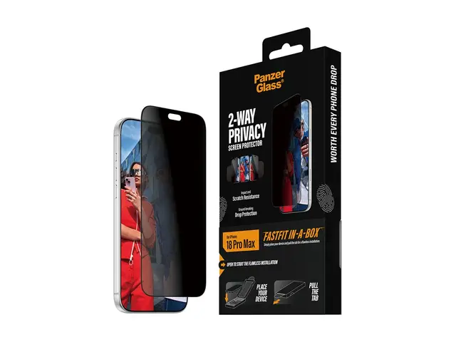 PanzerGlass - Skjermbeskyttelse for mobiltelefon - ultra-bred pass...