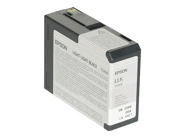 Epson T5809 - 80 ml - lysesvart - original - blekkpatron - for Sty...