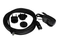 StarTech.com 5m USB 2.0 Active Extension Cable M/F 5 meter USB A Male to USB A Female USB 2.0 Repeater / Extender Cable - Black - 15ft (USB2AAEXT5M) - USB-forlengelseskabel - USB til USB - 5 m